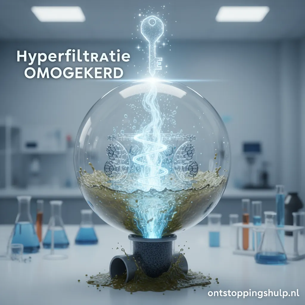Schema van een hyperfiltratie omgekeerd systeem