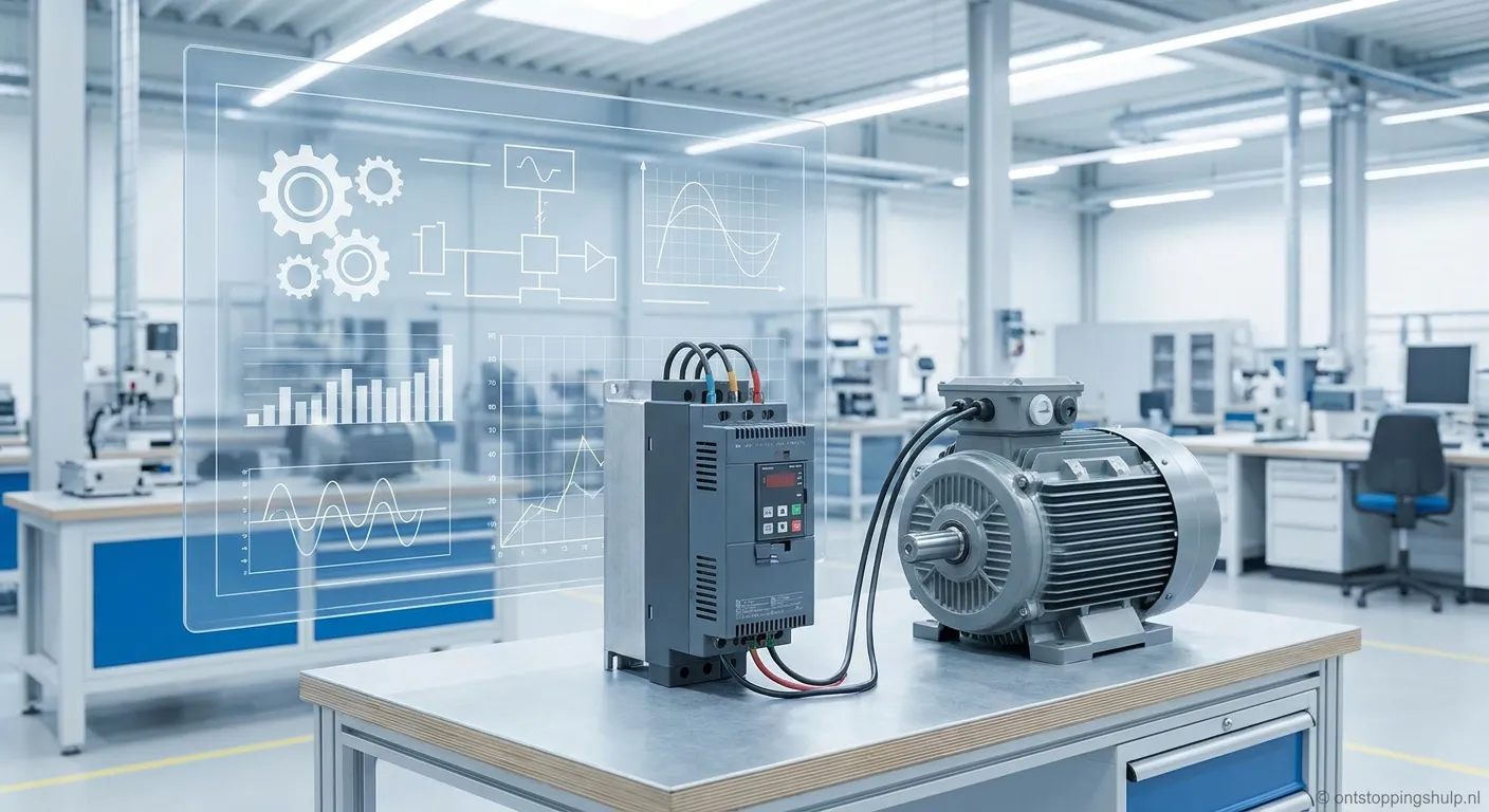 Industriële softsteller unit gemonteerd in elektrisch bedieningspaneel