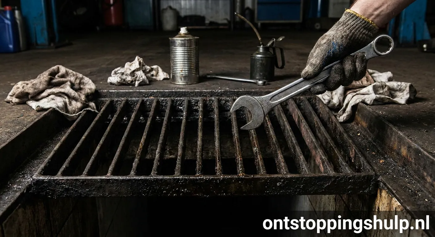 Werkplaatsput olie systeem in garage
